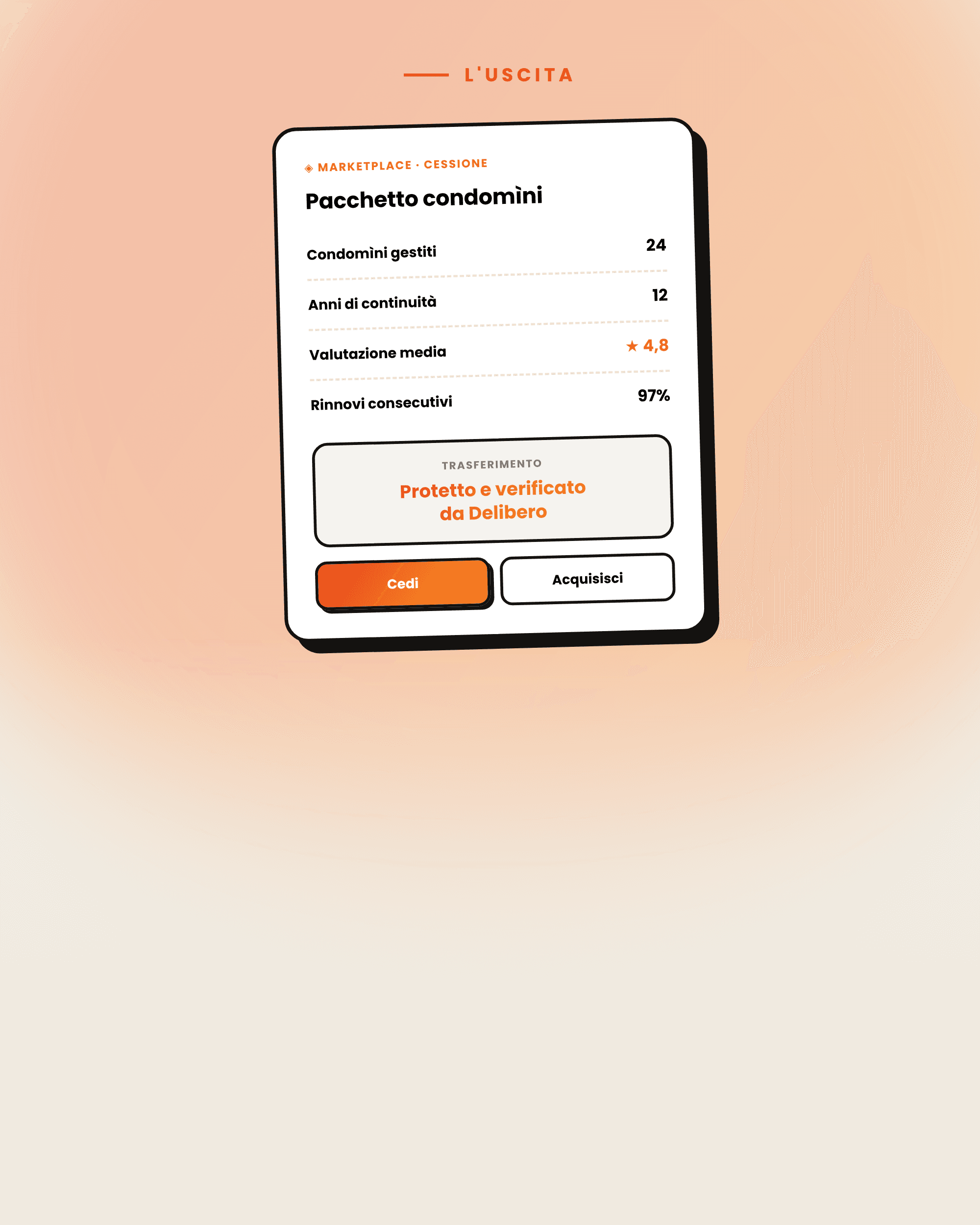 Anteprima dell'app Delibero